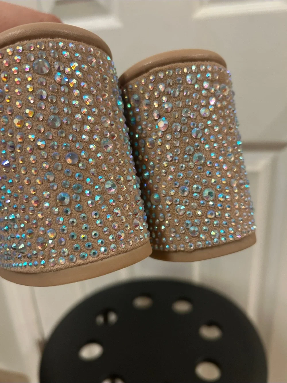 Rhinestone Platform Sandals Size 12